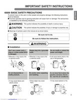 LG LP1417GSR Air Conditioner Unit Operating Manual